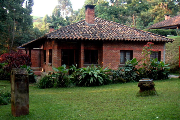 A view of one of the houses at Gisakura Guest House, Nyungwe Forest National Park, Rwanda.